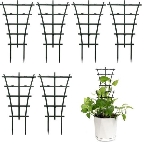 Filiyano – Support pour plantes d'intérieur, 6 supports empilables pour plantes grimpantes d'intérieur, support pour petites plantes grimpantes (1/5)