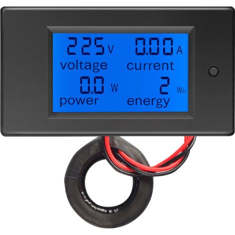 Multimètre numérique AC 80-260V 100A PZEM-061 Affichage LCD Multimètre de tension numérique Énergie Ampèremètre Voltmètre avec transformateur de courant CT (1/5)