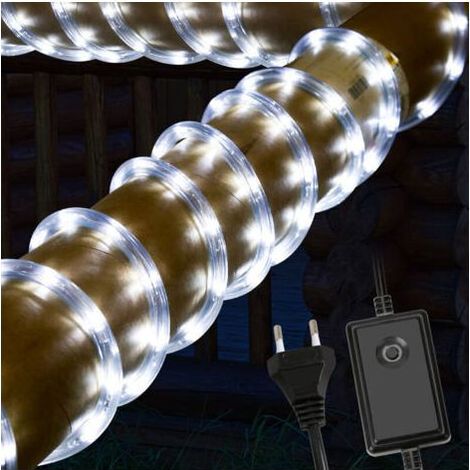 LED-Lichtschlauch für den Innen- und Außenbereich IP44 Gartenlichtschlauch Lichterkette 10M Kaltweiß (1/5)