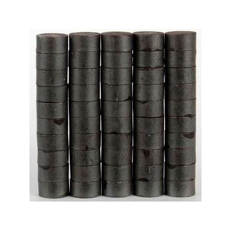 FANDY Ferritmagnete 10mm Schwarz - 50 Stück - Starke Neodym-Magnete