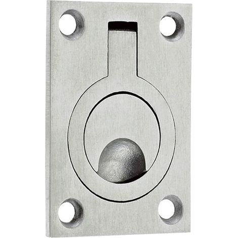 Poignée de porte encastrée de qualité supérieure 44 mm x 62 mm - Acier inoxydable satiné moulé, pour portes coulissantes, portes pliantes intérieures, garantie 5 ans (1/4)