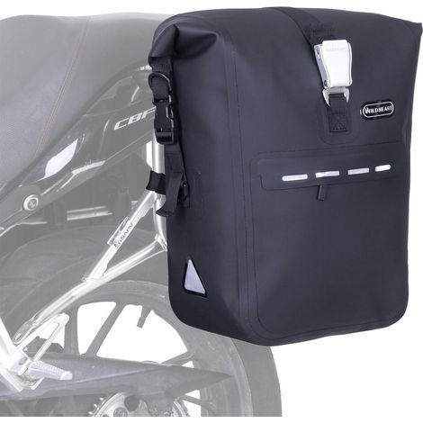 Motorrad-Gepäcktasche schnell abnehmbar wasserdicht TPU 25-35L für Seitenrahmen (1/5)
