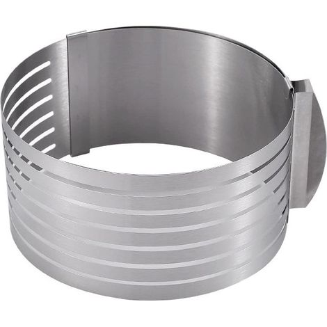 Coupe gâteau à mousse réglable seize à vingt centimètres ensemble pour découper les entremets en couches uniformes (1/5)