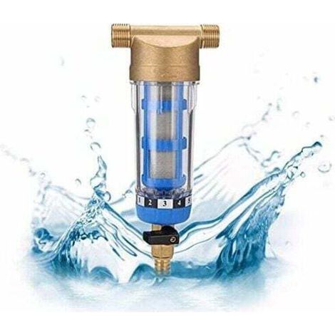 Wiederverwendbarer Spin-Down-Sedimentwasserfilter – Wasserfilter – Außengewinde – Sedimentvorfilter für Brunnenwasserschlauch – Sedimentfilter (3/4 Außengewinde) (1/4)