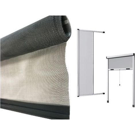 Réseau pour les moustiquaires en fibre de verre avec un insecte de bande thermosalous 160xH250 cm Verticale