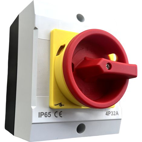 Interrupteur de proximité 16A à 32A – 2/3/4 pôles – IP65 Étanche – Intérieur/Extérieur – MegaHertz MG324