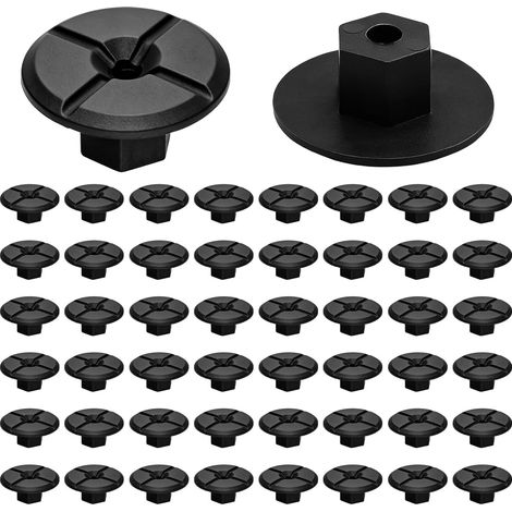 Lot de 50 clips de fixation, écrous non filetés, écrous en plastique, clips de fixation de voiture et vis de carrosserie pour pare-éclaboussures de roue, garniture d'arche de roue, sous-plateau (1/5)