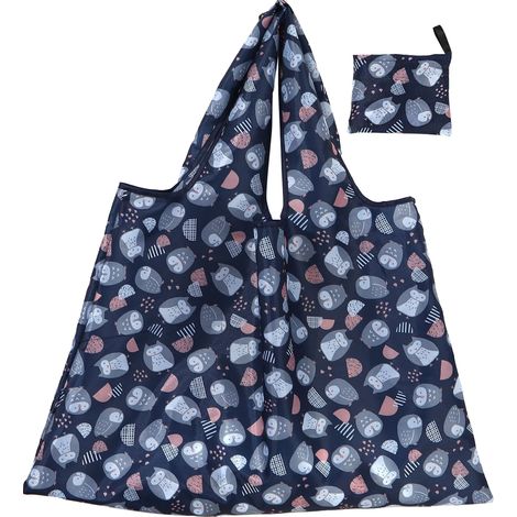 Sac Réutilisable Pour Courses - Sac Pliable En Tissu - Imperméable - 68 x 58 cm Déplié - 1 Pièce (1/5)