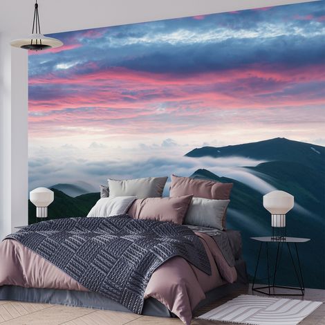 Papier peint panoramique - Montagnes - 130 cm x 87 cm (1/4)