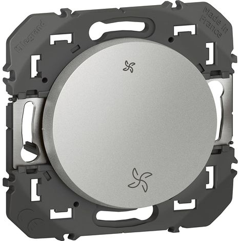 Interrupteur commande VMC finition alu emballage blister (1/3)