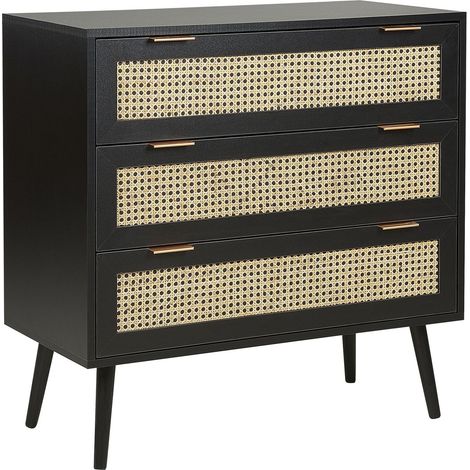3 Drawer Chest OPOCO Black (1/5)