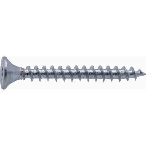 Vis à bois tête fraisée PZ zinguée Viswood filet total 4x20 mm (x25 vis) (1/4)