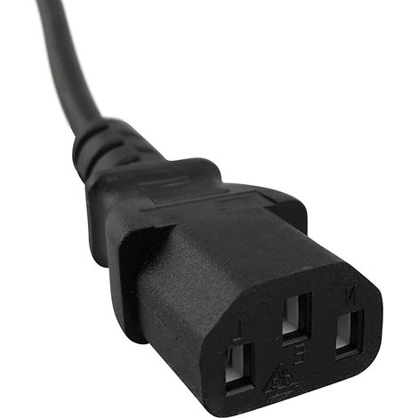 Cable D Alimentation - Prise Euro Type F CEE 7/4 - Fiche IEC C13 - Pour PC Moniteur Imprimante Scanner PS4 Pro - 1 m (1/5)