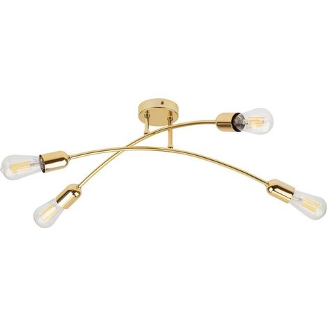 Plafoniera Helix color oro modello 4688 di TK Lighting (1/3)