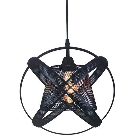 Lampadario a sospensione dal design moderno industriale in ferro intrecciato (1/5)