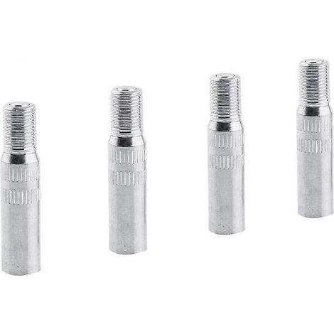 Rallonges de valve, lot de 4 rallonges de valve de roue en métal pour automobile, adaptateur de rallonge de valve de pneu pour voiture, camionnette