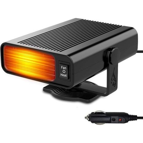 Autoheizung 12 V 2-in-1-Autolüfterheizung mit Zigarettenanzünder Scheibenenteiser tragbare Autoheizung für Kleinwagen zum schnellen Aufheizen und (1/5)