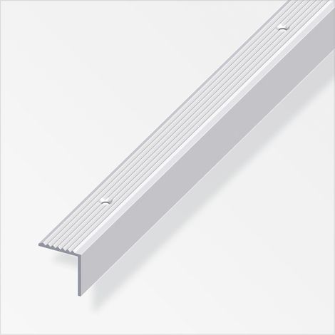 alfer Treppenprofil 1 m, 19 x 20 mm Aluminium eloxiert silber Treppenprofile (1/2)