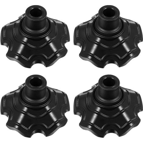 Lot de 4 protège-pieds de chaise de camping, embouts de tabouret, protections pour pieds de table pour l'extérieur-7.5X7.5X4CM-Black (1/4)