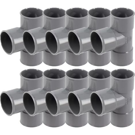 10 culottes pvc évacuation Ø40 Femelle Femelle 87°30 - Nicoll (1/4)