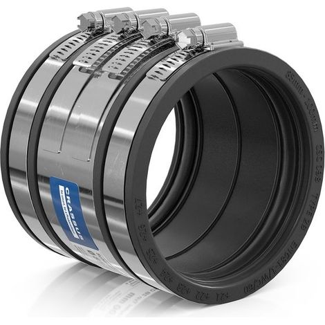 CR Schlauchadapter Typ 2B CSC 098 (85-100mm), bis 2,5 bar, EPDM / V2A