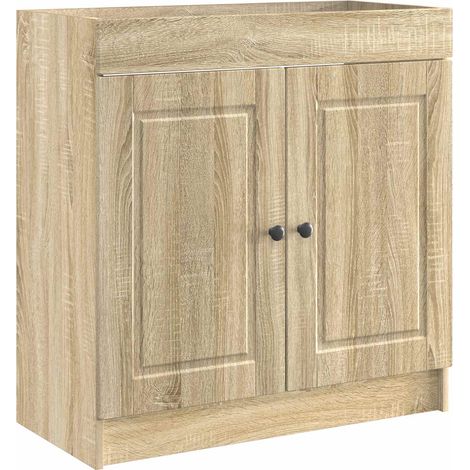 Bathroom under Sink Cabinet Sonoma Oak 56 x 37.5 x 81 cm vidaXL