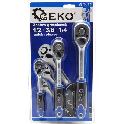 Set di cricchetti a sgancio rapido da 1/2, 3/8 e 1/4 (10 pezzi) (1/2)