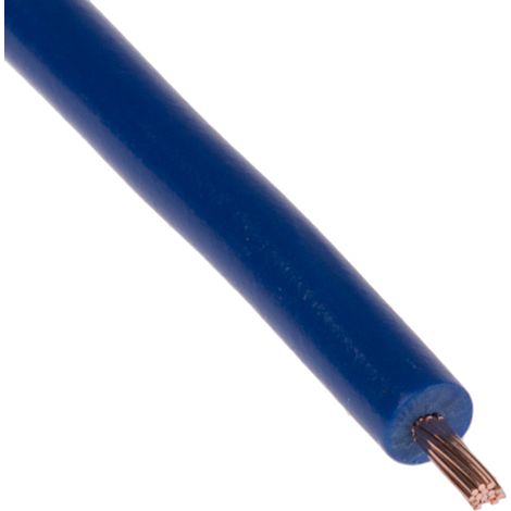 Câble triple homologation RS PRO, Bleu Foncé, Section 0,5 mm² 22 AWG, 1 kV, , Triple homologation PVC ( Prix pour Bobine de 100 Mètres ) (1/2)