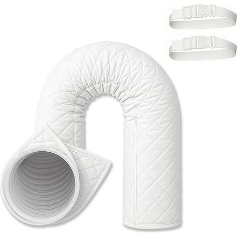 Housse de tuyau isotherme pour climatiseurs portables - 203,2 cm de long - Tissu Oxford résistant à la chaleur - Réduit la consommation d'énergie - Protection contre la poussière - Installation rapide (1/5)