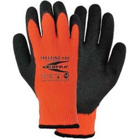 12PZ guanti da lavoro invernali pro acrilici con palmo in lattice - tg.xl