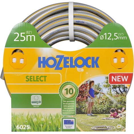 'HOZELOCK TRICOFLEX SELECT TUYAU D'ARROSAGE DIAMÈTRE 12,5 MM - 25 M, MULTICOLORE, 31,7 X 31,7 X 13,4 CM, 6025P0000 (1/4)
