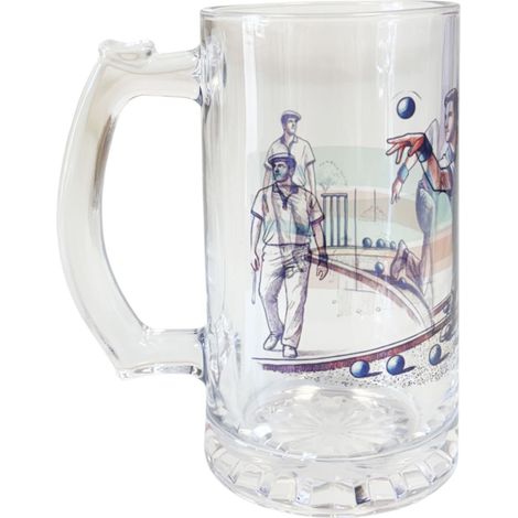 Chope à bière pétanque  470 ml