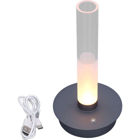 Ortviai Lampe de bureau sans fil rechargeable LED IP54, 2000 mAh, gradation tactile continue et 3 températures de lumière (1/5)