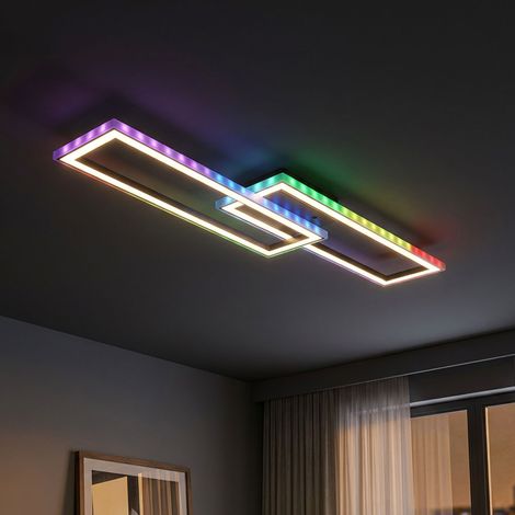 Deckenlampe Deckenleuchte Wohnzimmerlampe dimmbar LED Tageslicht Fernbedienung