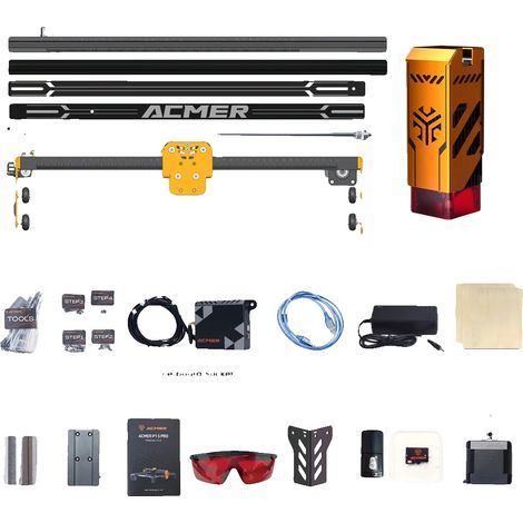 Machine de gravure laser, gravure de haute qualité, fonctionnement convivial, P1 S PRO 6W (1/2)