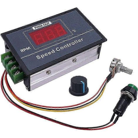 Contrôleur de vitesse PWM 30A pour moteurs CC avec affichage numérique et contrôle de vitesse progressif. (1/5)