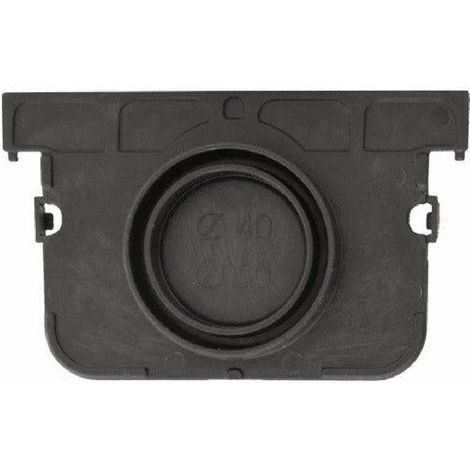 Tappo per canaletta modulare A15 "Compact" in polipropilene nero -10 Pezzi (1/2)