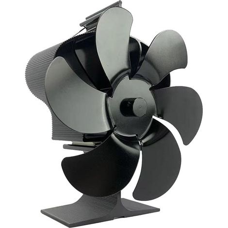 Ventilateur de poêle à bois à puissance thermique Ventilateur de poêle à bois non électrique Ventilateur de poêle à granulés Ventilateur de cheminée à 6 pales (1/5)