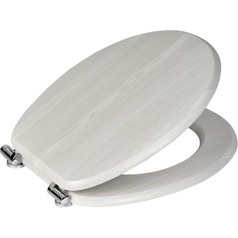 Showerdrape Norfolk Soft-Close White Oak Toilet Seat (1/4)