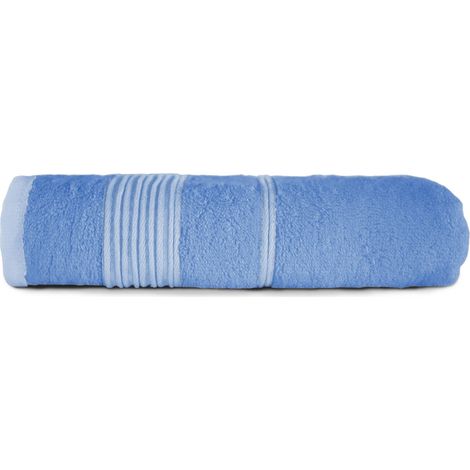 Handtuch 70x140 groß, natürliche Bambusfaser, blau (1/5)