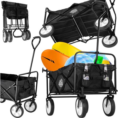 Faltbarer Strandwagen Magnum Schwarz