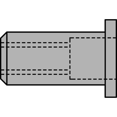 GESIPA Ecrou à sertir en aveugle tige de rivet d x l 11 x 17 mm M8 100 pièces ( 4000813527 ) (1/4)
