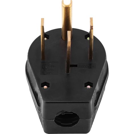 Spina CHICIRIS NEMA 14-50P, spina angolare a lama dritta di alta qualità con elevata conduttività 50A 125-250V con lame in ottone massiccio per generatore, camper, asciugatrice.
