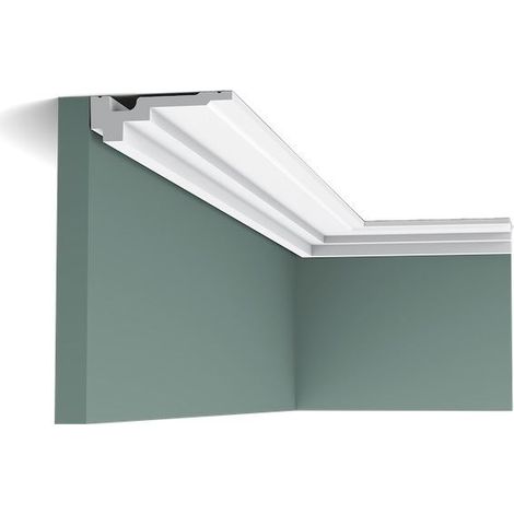 Orac – Coving moulding C355 200cm – Durable polyurethane – 11.1cm width – Art deco design for modern interiors – Clean cut without splinters (1/6)