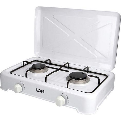 Cucina a gas smaltata 2 fuochi 46x30x12cm edm (1/3)