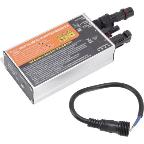 Power Inverter, Grid-Tied Inverter 300W 350W 600W Stackable DCDC 18 to 60V PV Input MPPT Pure Sine Wave Micro-inverter, Stackable MPPT Sine Wave Grid-Tied Inverter (350W) (1/5)
