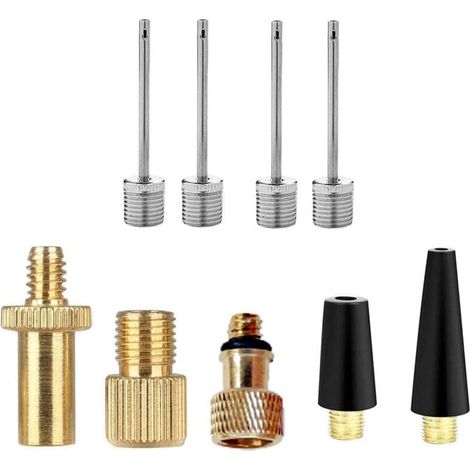 Adaptateur de pompe manuelle ou à pédale – Raccord pour valve Presta et Schrader – Compatible compresseur et vélos – Étanche et robuste