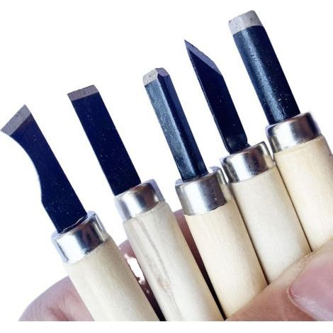 12 PCS Wood Carving Tool Set, Wood Chisel Kit for Sculptors, Carpenters, Hobbyists, Adults (1/4)