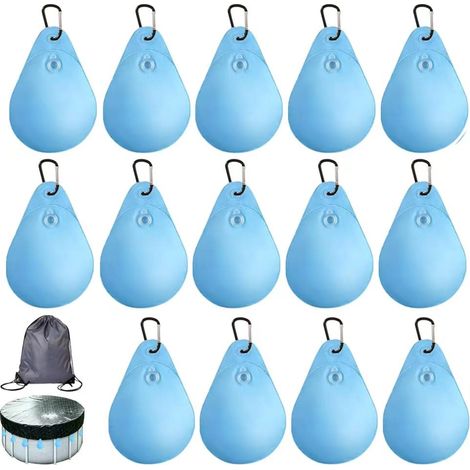 14 Poids Pour Couverture de piscine, Sac de Rangement Inclus, 24x35cm (1/5)