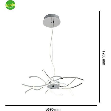 Lampada a sospensione Novecento roxie 48w bianco
